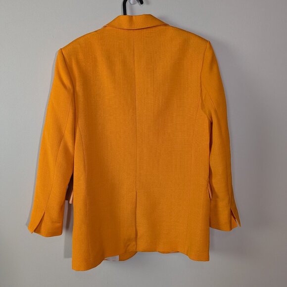 SANDRO Paris Bright Orange Blazer Size 36 Small - Picture 4 of 5